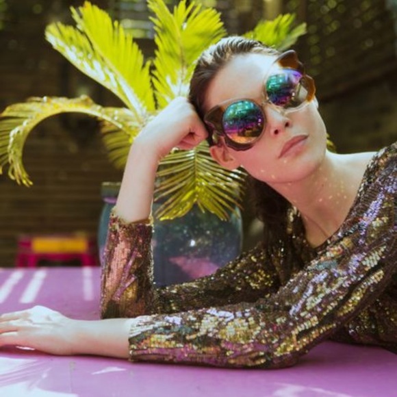 Matthew Williamson x Linda Farrow Butterfly Sunglasses - Picture 4 of 4